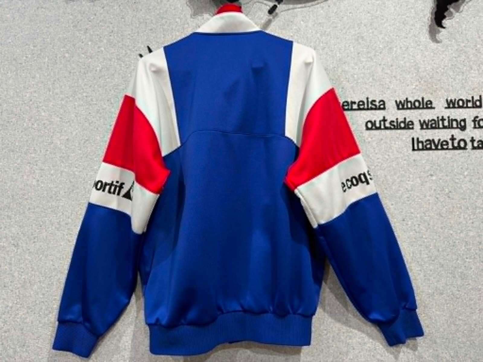 Vintage 90s Le Coq Sportif Track Jacket Tricolor Made in Japan QS-5064 Retro
