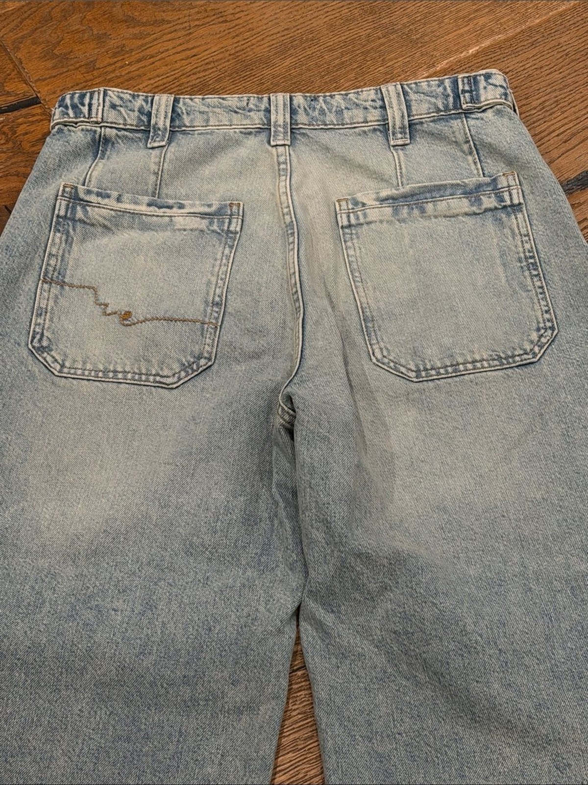 We The Free Palmer cuffed Light Wash Wide Leg Jeans – Faded Blue 26