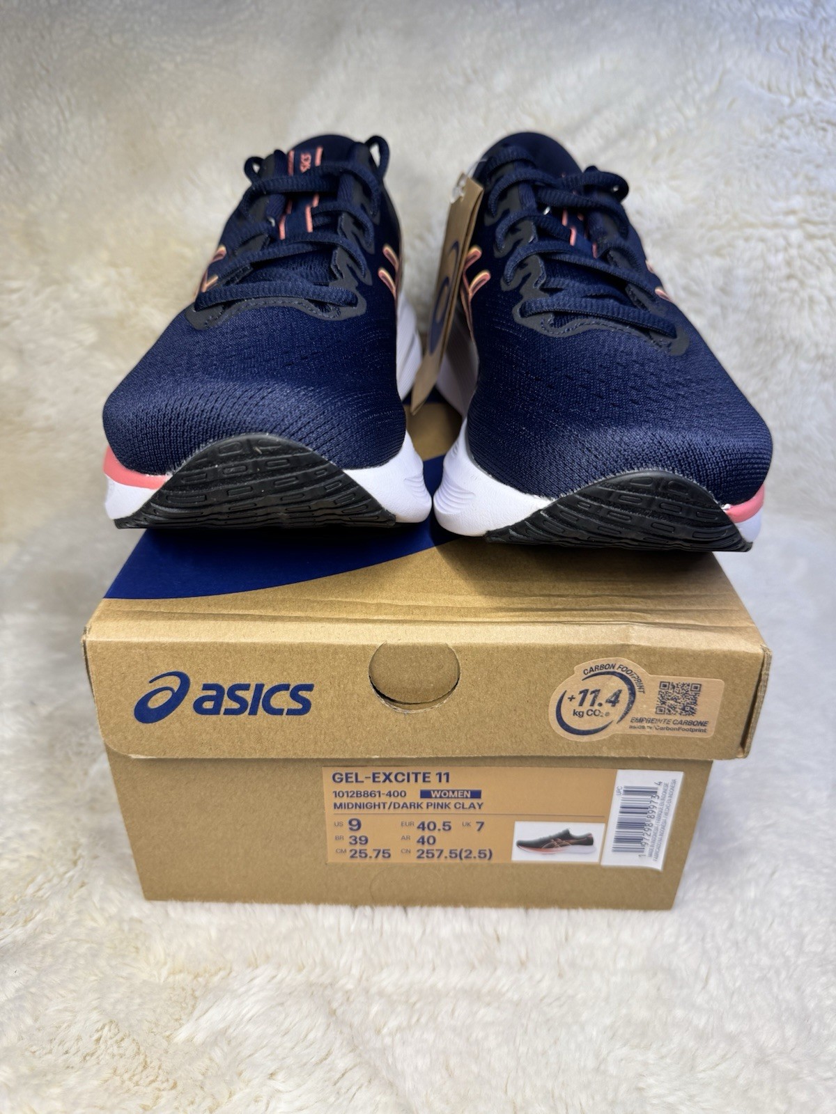 ASICS GEL-EXCITE 11 Midnight/Dark Pink Clay Mesh Low Top Sneakers 1012B861-400