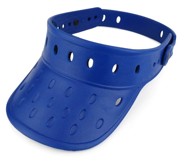 Visor Hat Fits Shoes Charms Floatable Adjustable Lightweight Durable Sun – Blue