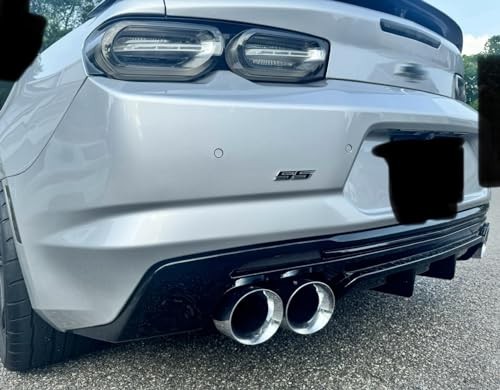 (Set of 2) Slant SS Grill Side Fender Trunk Emblem Badge Decal with Sticker for