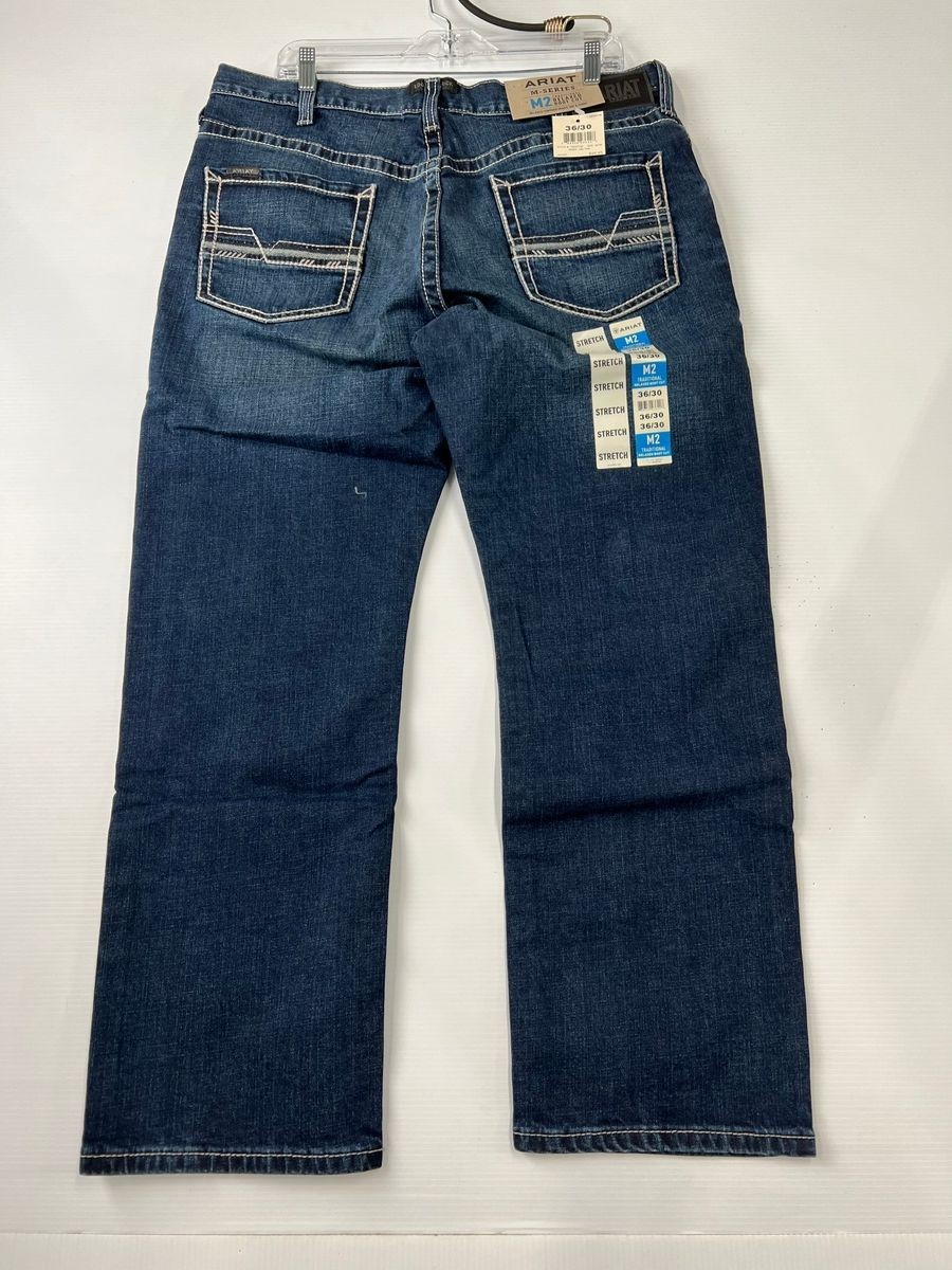 ARIAT M2 Relaxed Stretch Stillwell Jean Men’s Size 36×30 Salton