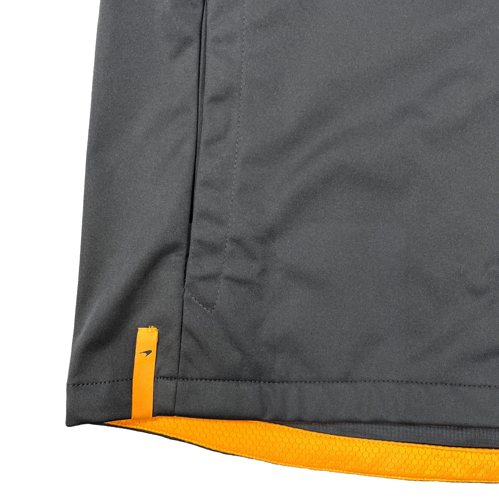 Mclaren Womens Full Zip Charcoal Orange Softshell Racer Drive Jacket US Medium