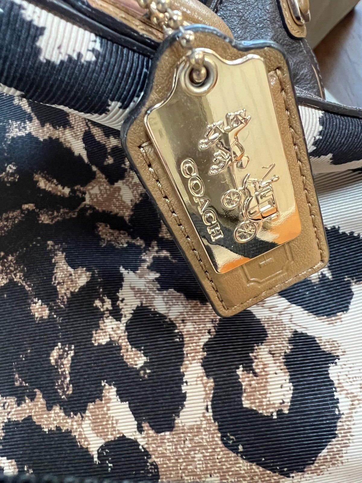 Coach Madison Ocelot Phoebe Shoulder Bag D1369-25209