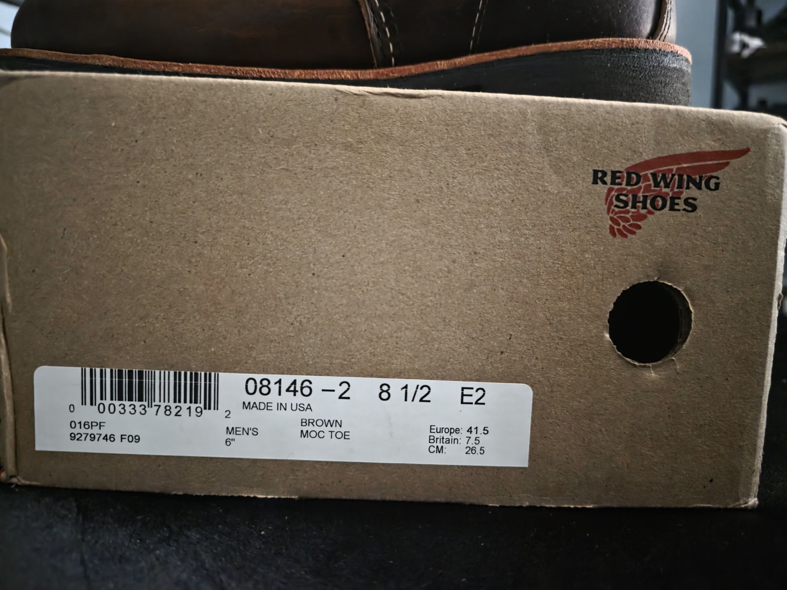Red Wing Roughneck Moc Toe 8.5 E2