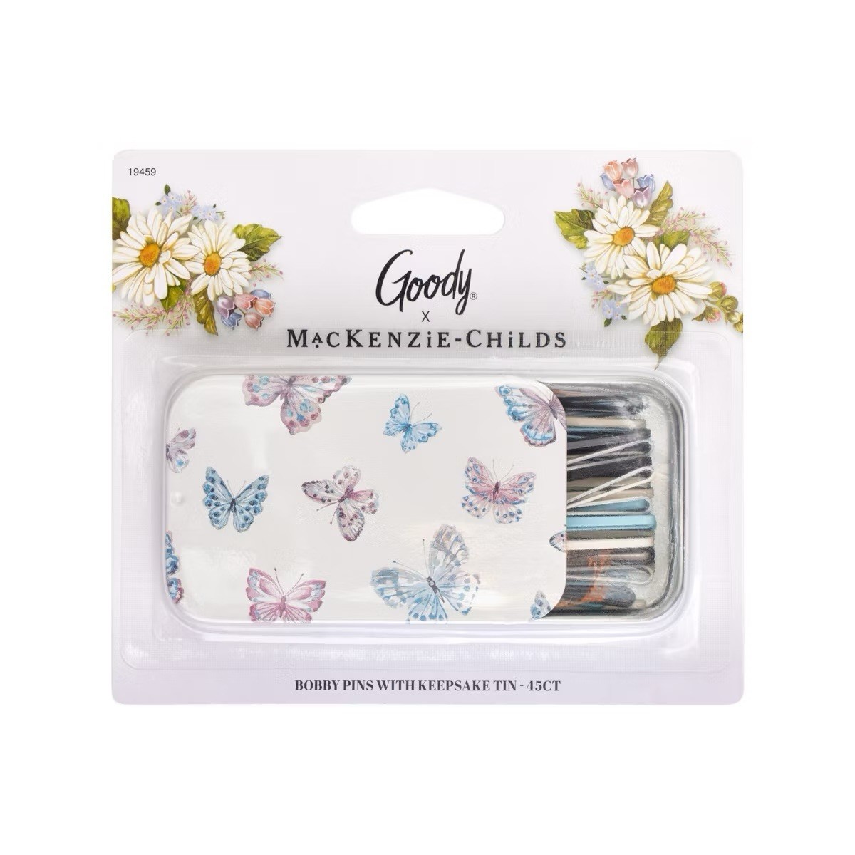 MacKenzie Childs x Goody 🦋 Butterfly Hill Keepsake Matchbox Tin Bobby Pins