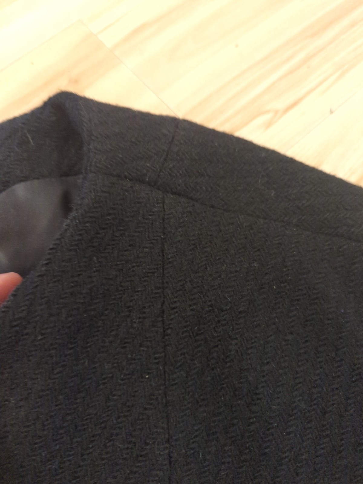 Vtg Mod 1950s 1960s B.H. Wragge For Neusteters Wool Black Jacket Coat Nice!