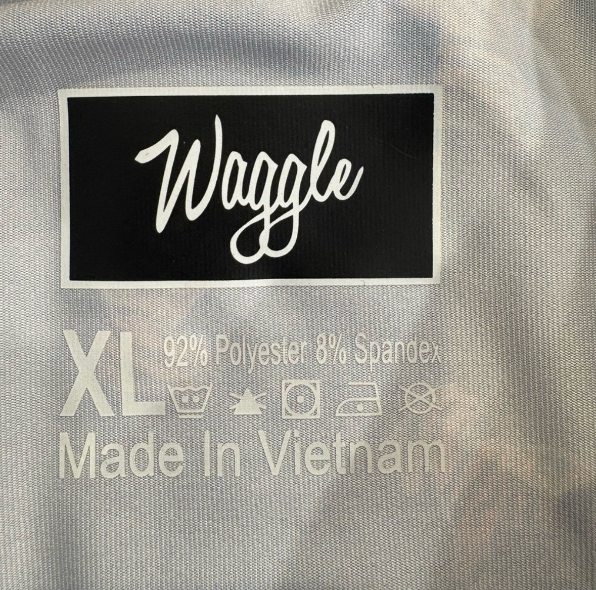 Waggle Golf “The GOAT” AOP Tiger Print Black Performance Polo – Men’s XL *READ*