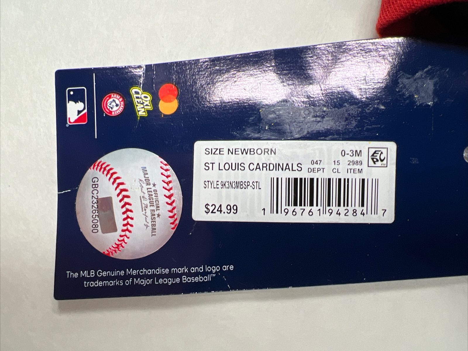 3 Pack St. Louis Cardinals baseball 3 Designs One Piece bodysuits Baby Clothing