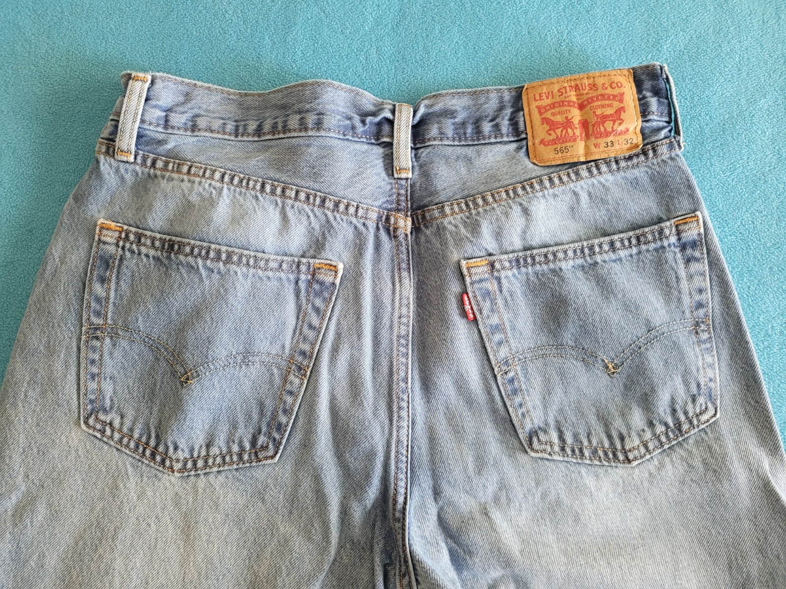 Levi’s 565 Jeans Men’s 33×32 Blue Loose Straight Denim Y2K Grunge Baggy 90s