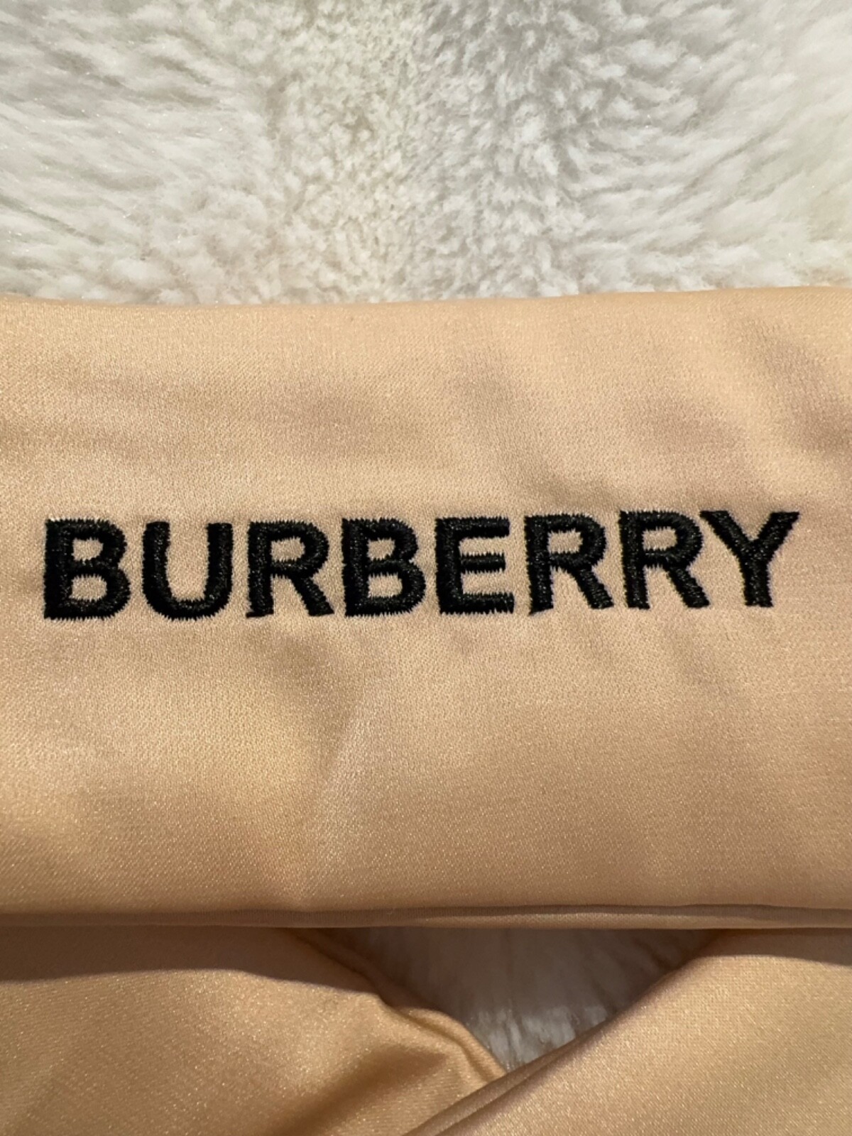 Burberry Beauty Beige Padded Silky Headband – Luxury Spa & Makeup Wrap