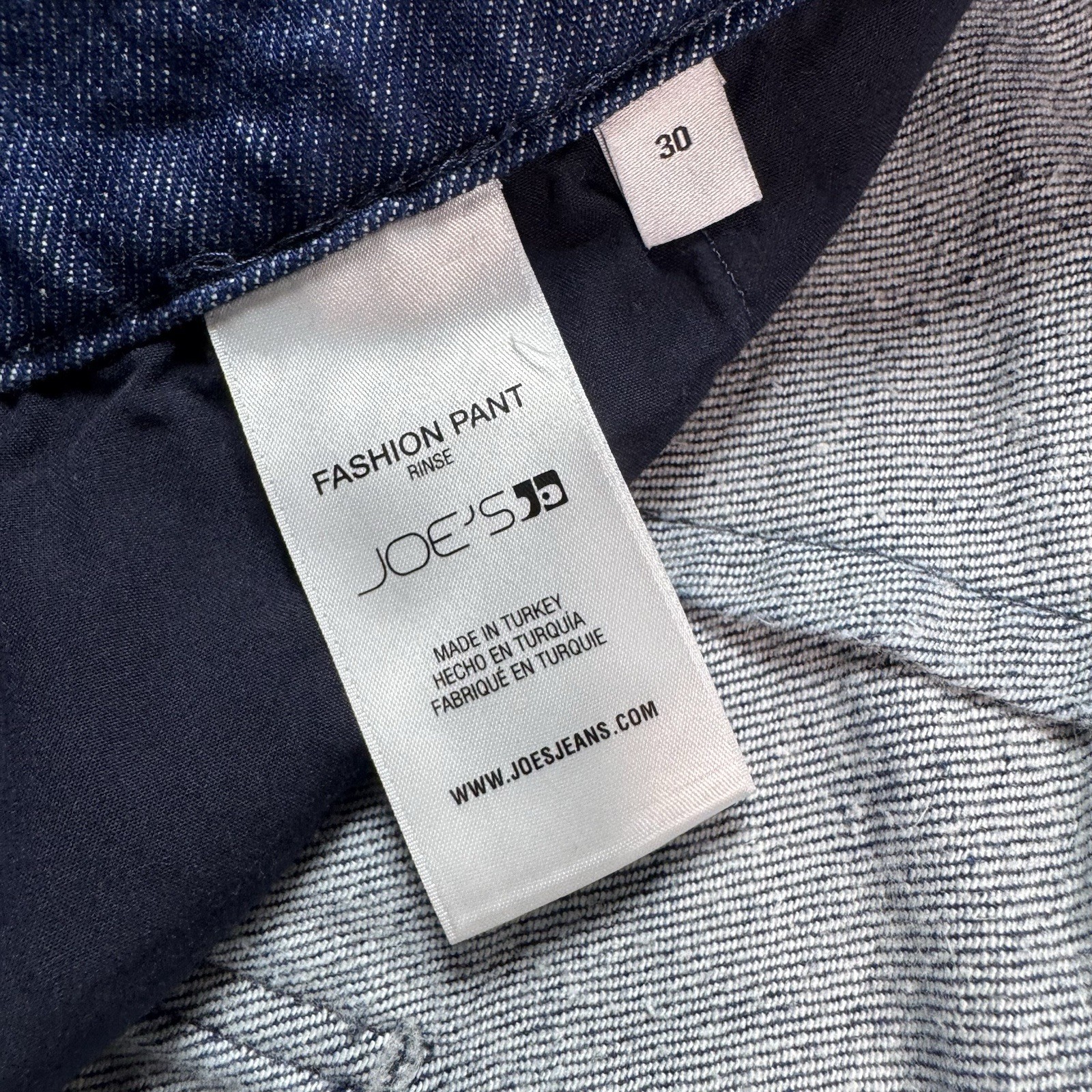 Joe’s Jeans Women’s 30 Wide Leg Denim Pants Dark Wash Cropped Trouser