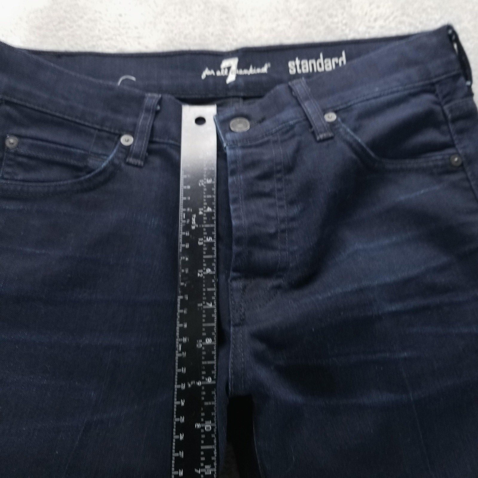 7 For All Mankind Jeans Mens 30×30 Blue Standard Regular Straight Button Fly