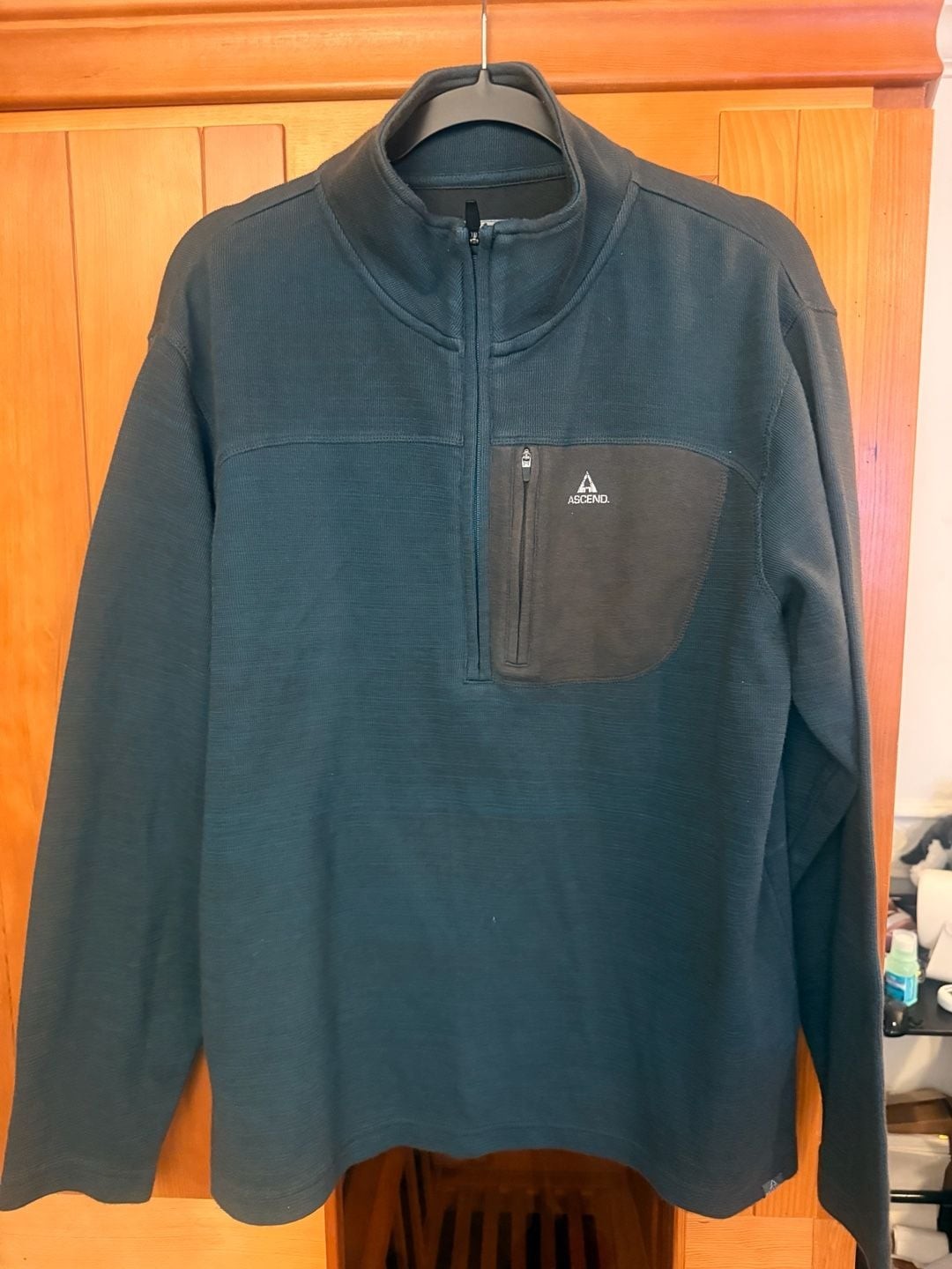Ascend Men’s Quarter-Zip Fleece Pullover with Chest Pocket