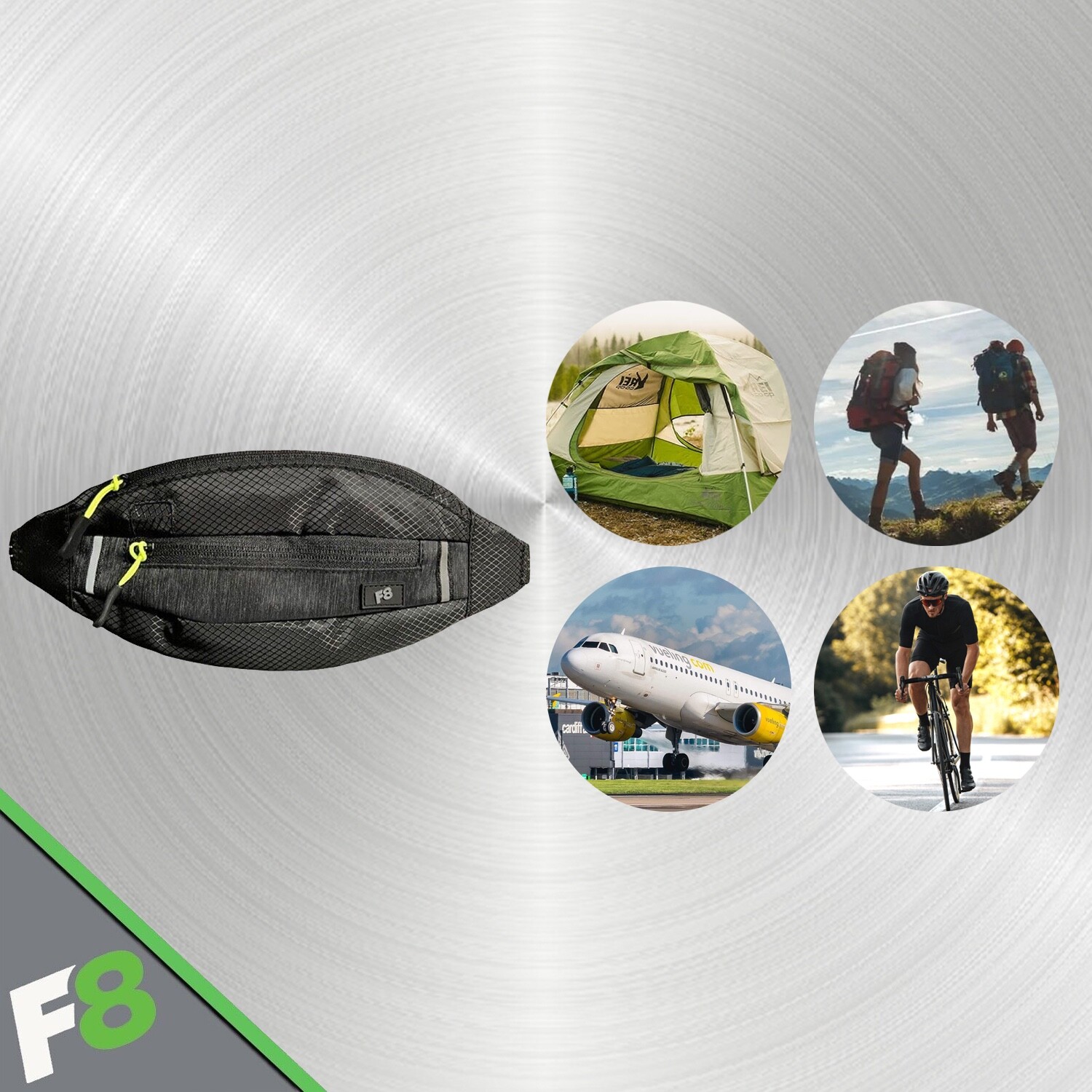 Waist Fanny Pack Money Belt Waterproof Running Outdoor Hiking Ripstop Travel Bag