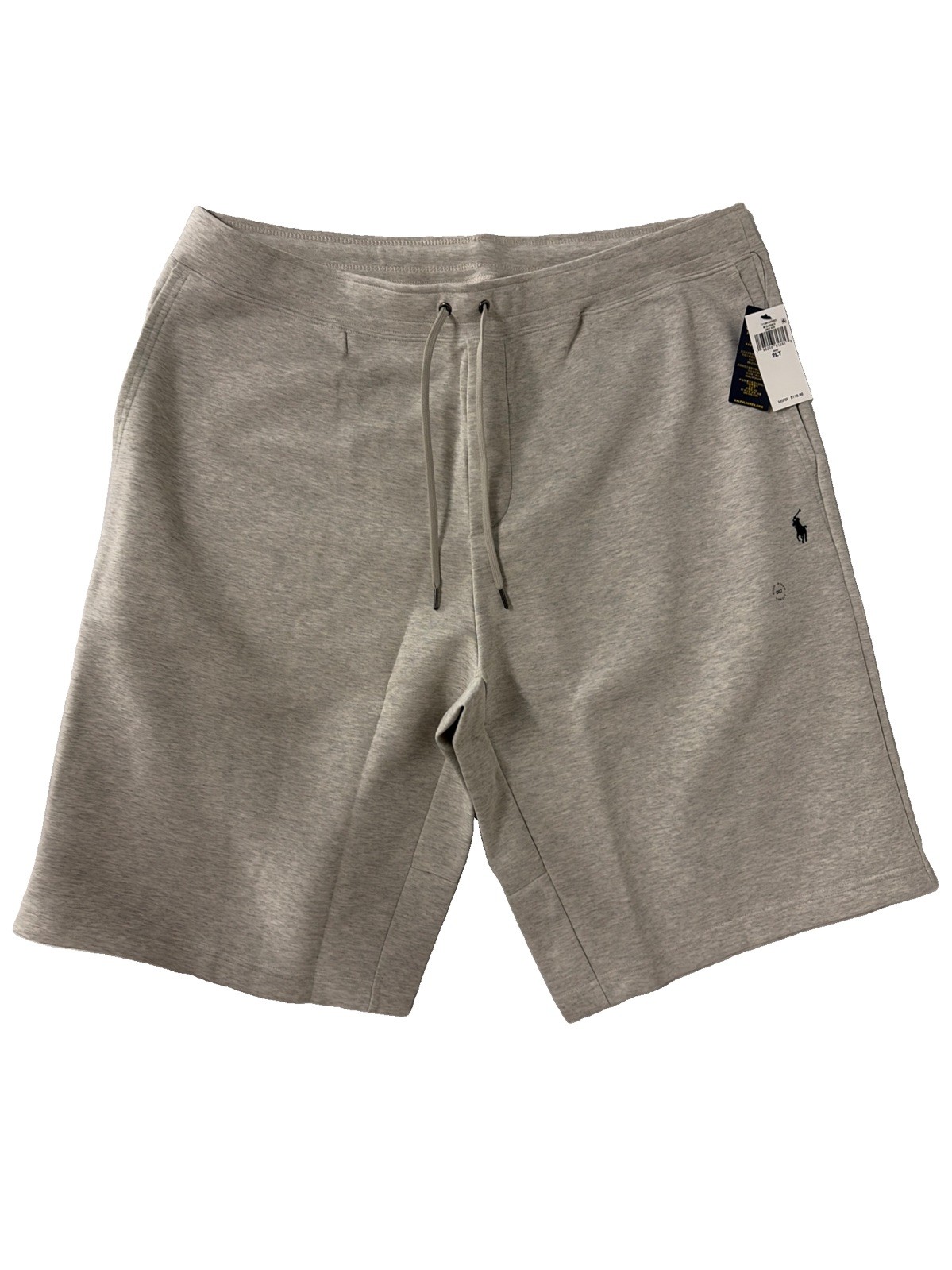 2XLT POLO RALPH LAUREN Double Knit Shorts Men’s Athletic Grey heather Shorts