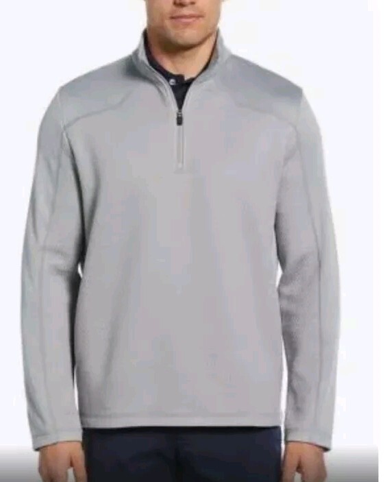 PGA TOUR Mens Golf 1/4 Zip Pull Over Sweater Quarry Heather SZ XL