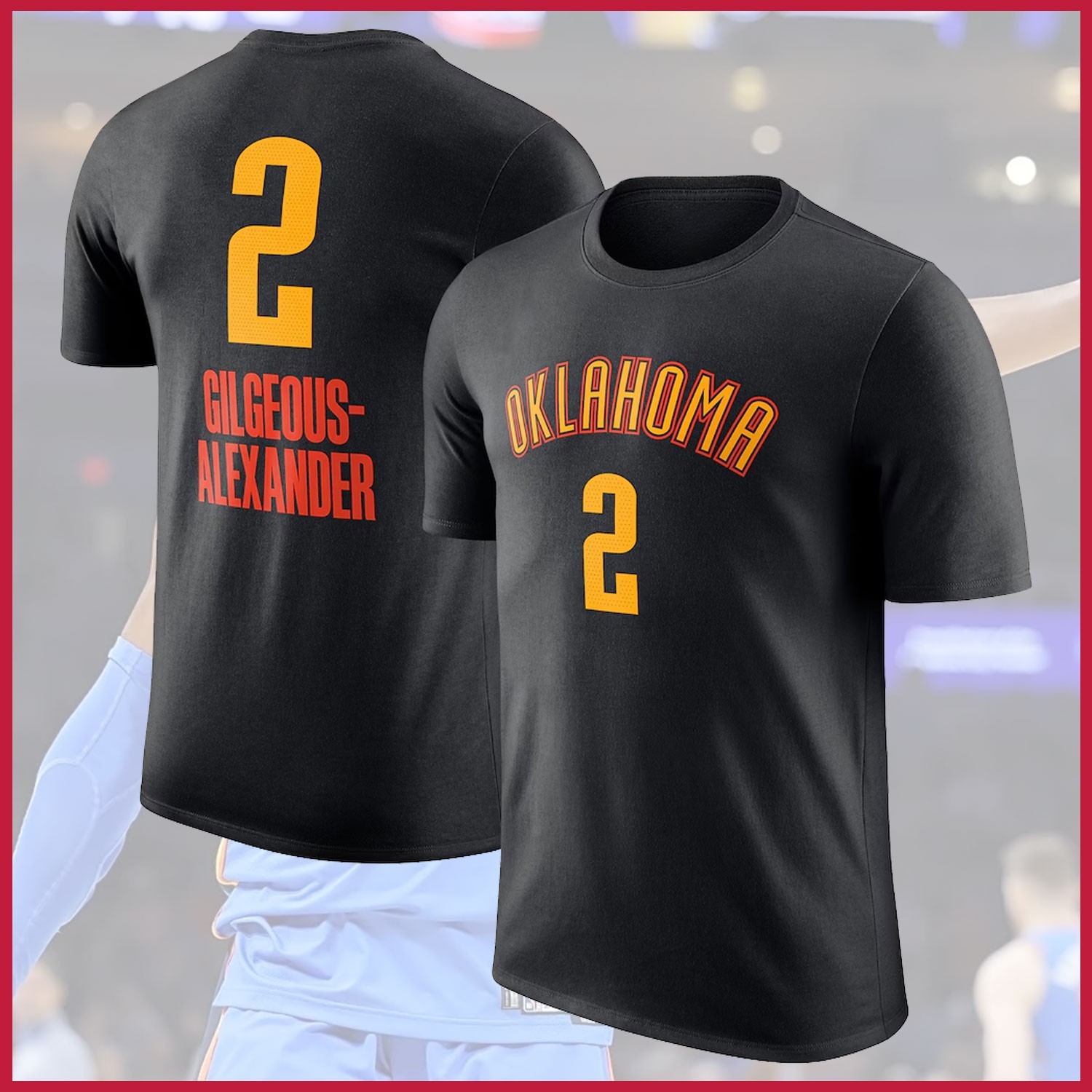 NEW – Shai #2 Gilgeous-Alexander Oklahoma City Name & Number T-shirt For Fan