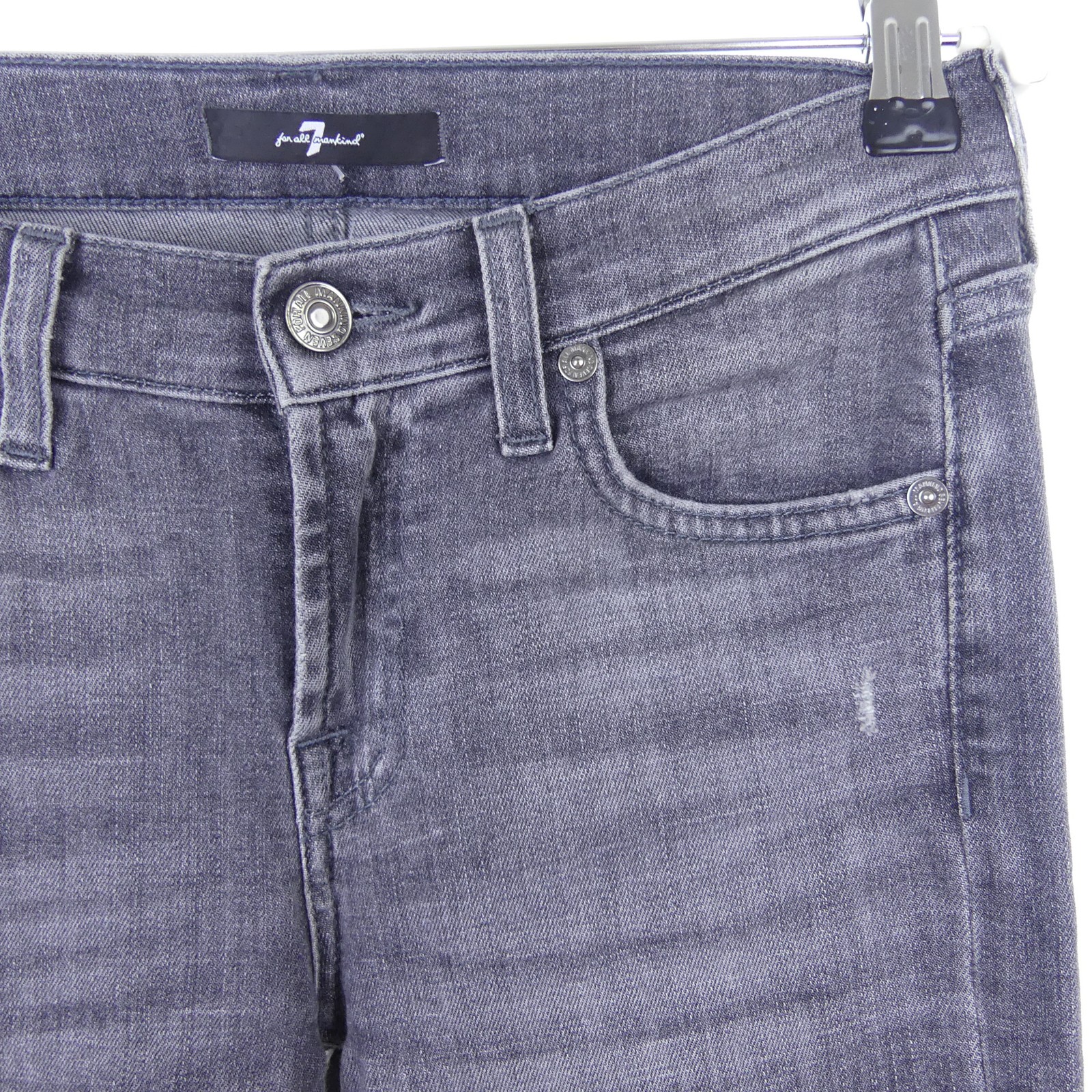 7 FOR ALL MANKIND Jeans Skinny Slim Illusion Shadowland Grey Size W26