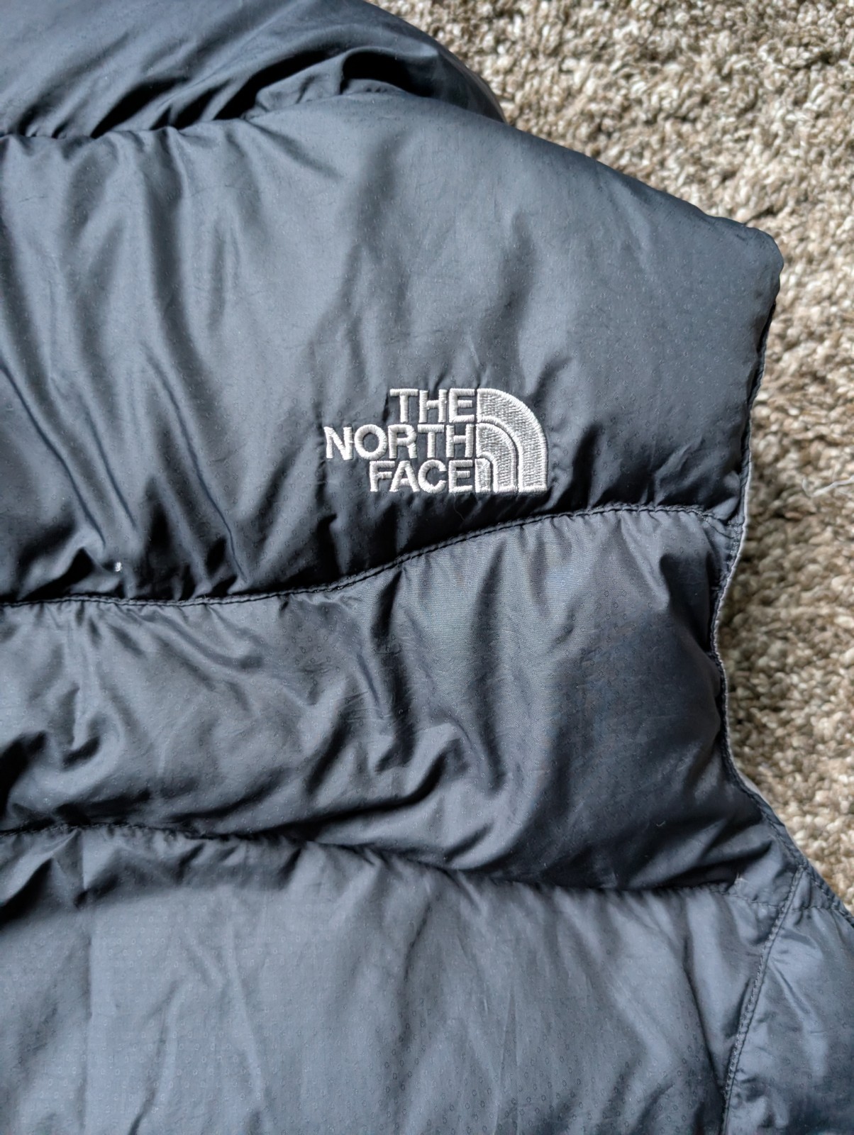 North Face Nuptse Puffer Black Vest 550 Women’s small Goose Down