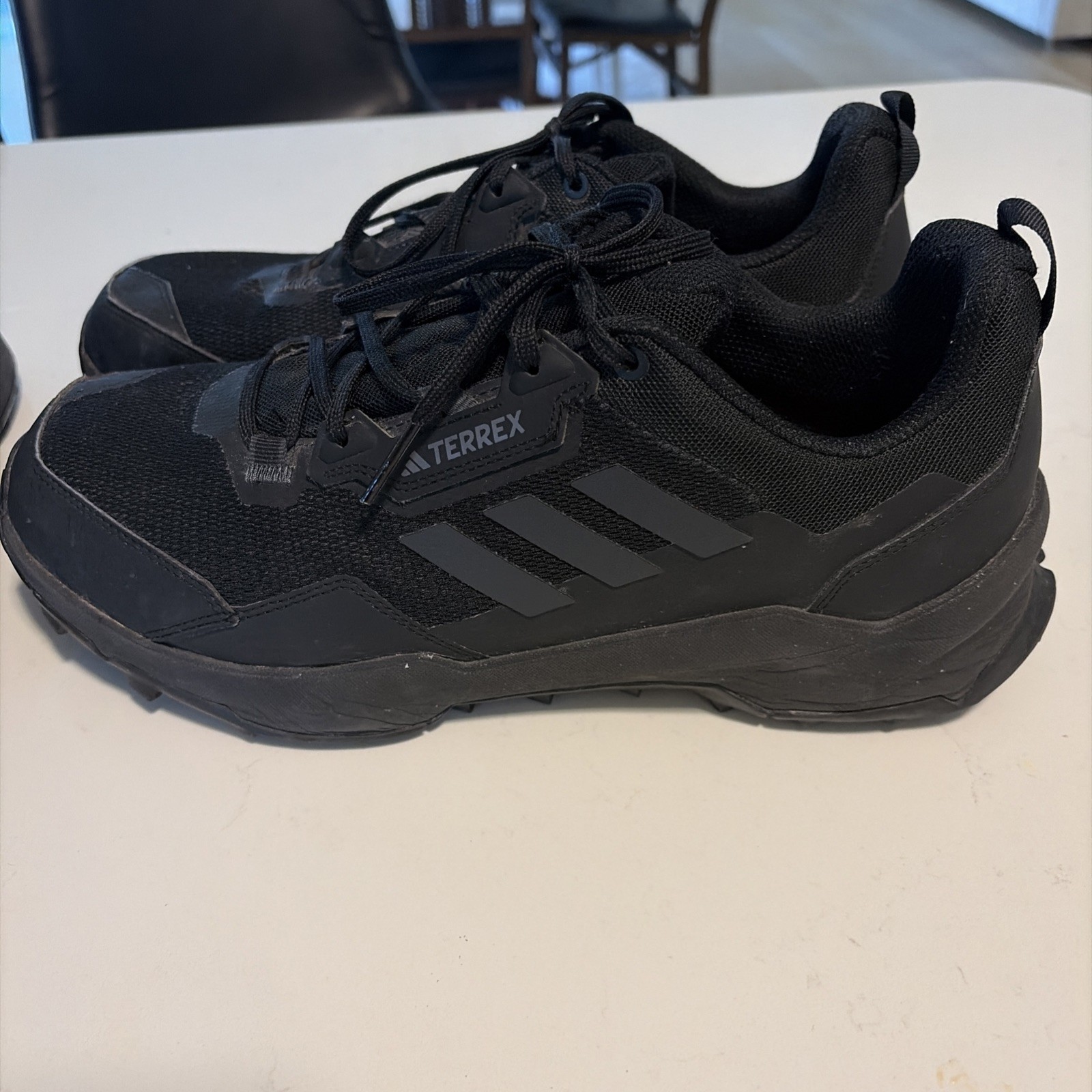 Size 12 – adidas men’s terrex Ax4 all Black Hiking Shoes Lace Up Low Top Used