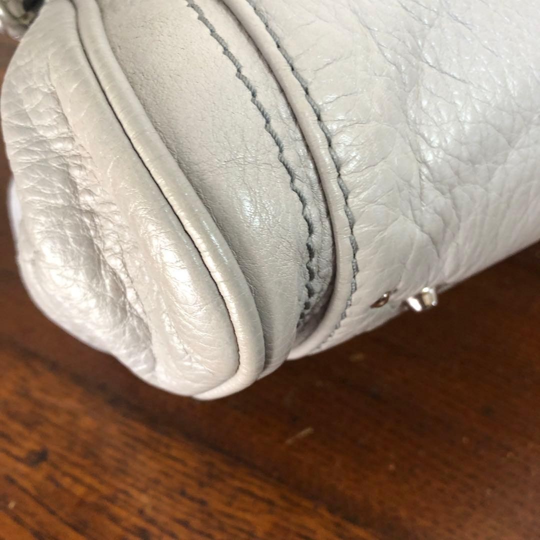 Chloe Paddington White Leather Satchel Bag w/Padlock Rare Vintage Auth