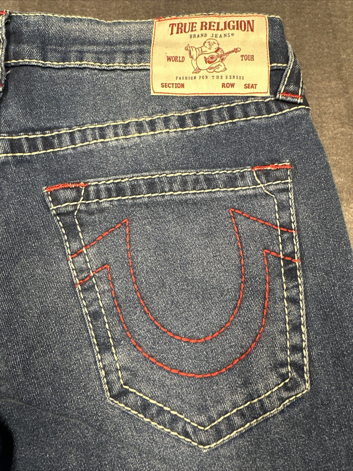 True Religion Geno Big T ”Medium Rustic Barn Wash” 32×32 Relaxed Slim #700600