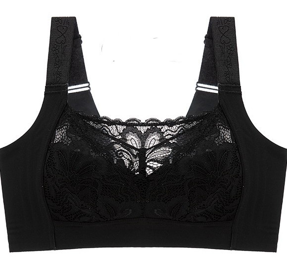 Women Bras Full coverage Wireless Seamless Floral Plus size Underwear 20791