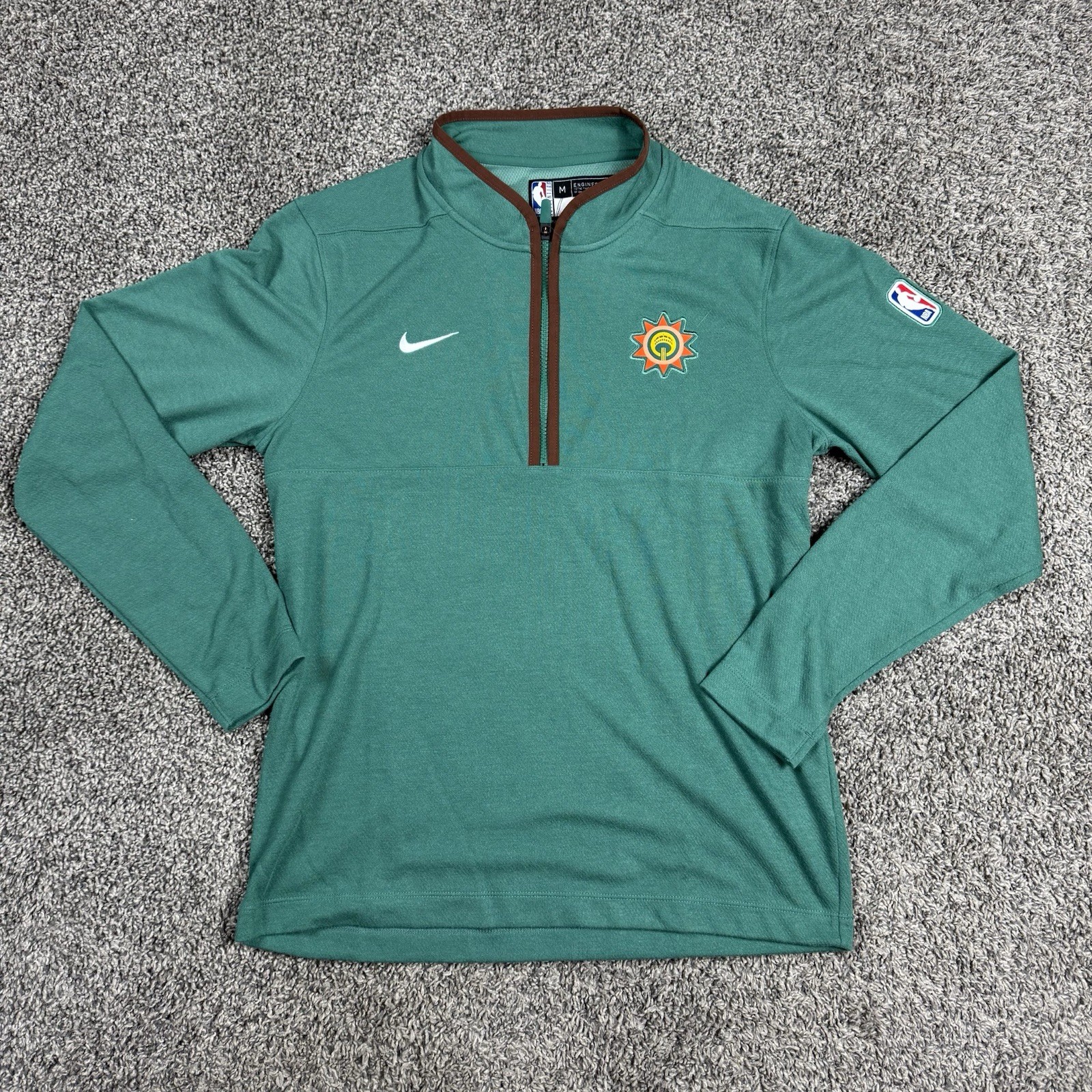Nike NBA San Antonio Spurs Quarter Zip Pullover City Edition Men Size 3XL-Tall