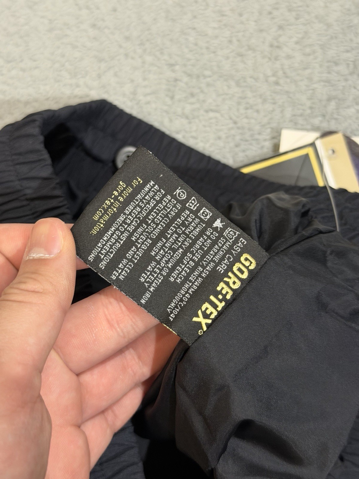 Cabelas EXV Gore-Tex Rainwear Pants Men’s M Regular Black Nylon Elastic Waist