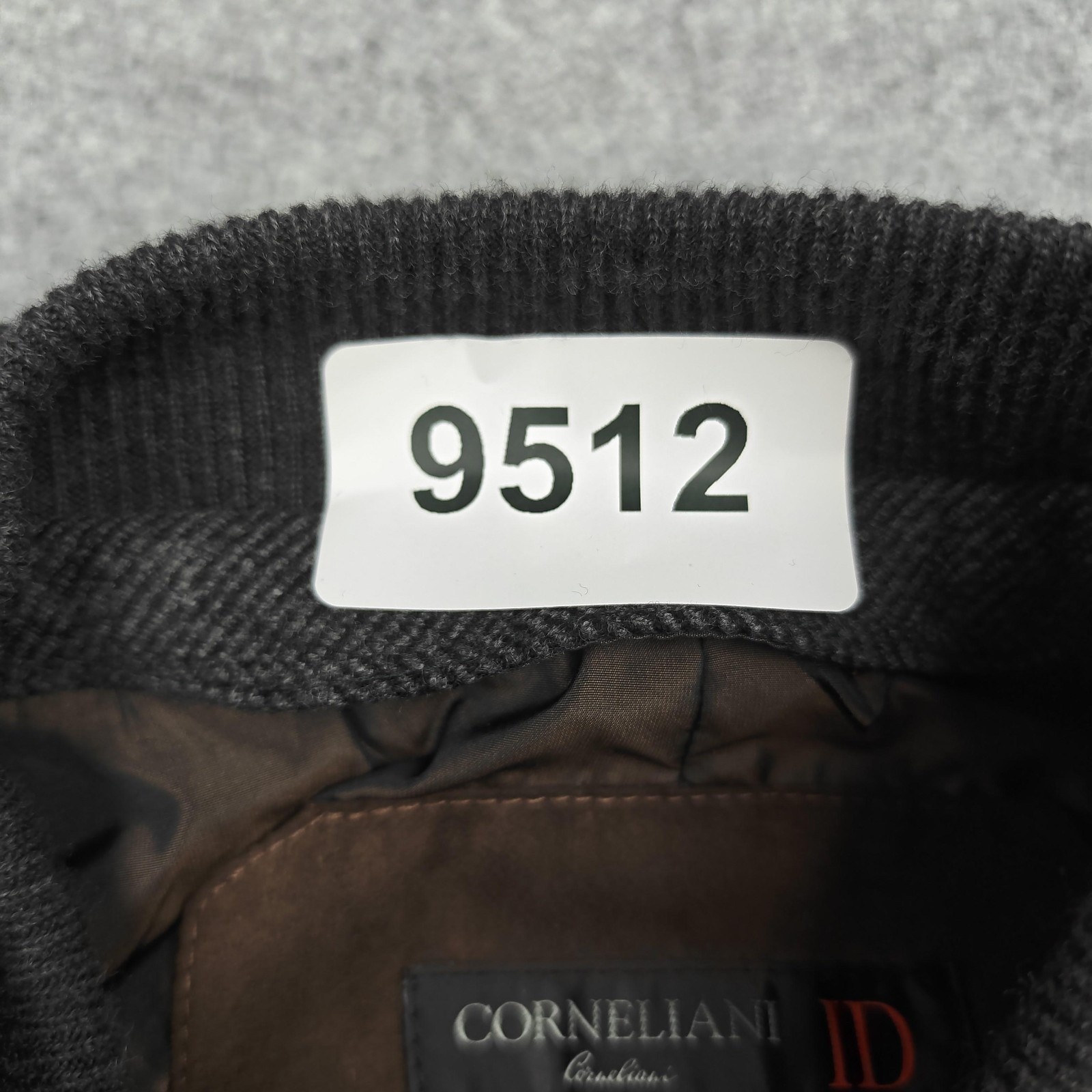 Corneliani ID Coat Mens 54R Gray Jacket Blazer Virgin Wool Herringbone Italy