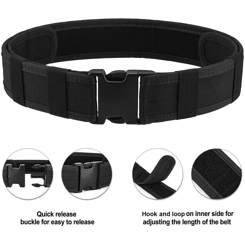 Tactical Military EDC Heavy Duty Belt Adjustable Quick Release Belt Police Belt