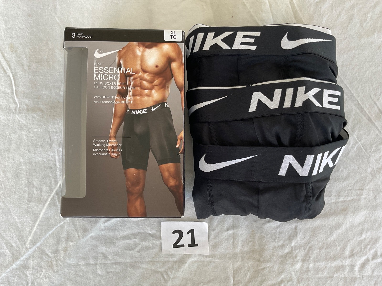 Nike Essential Micro 3-Pack Boxer Brief Dri Fit New Orange Blue Gray Pink Black