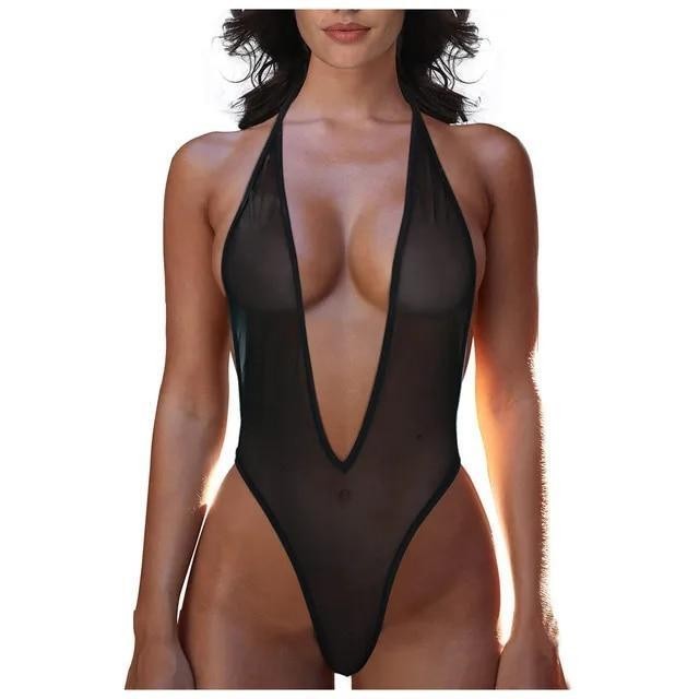 Women Sexy Bikini Mesh Micro Bra Set G-string/thong Lingerie Swimwear Underwear