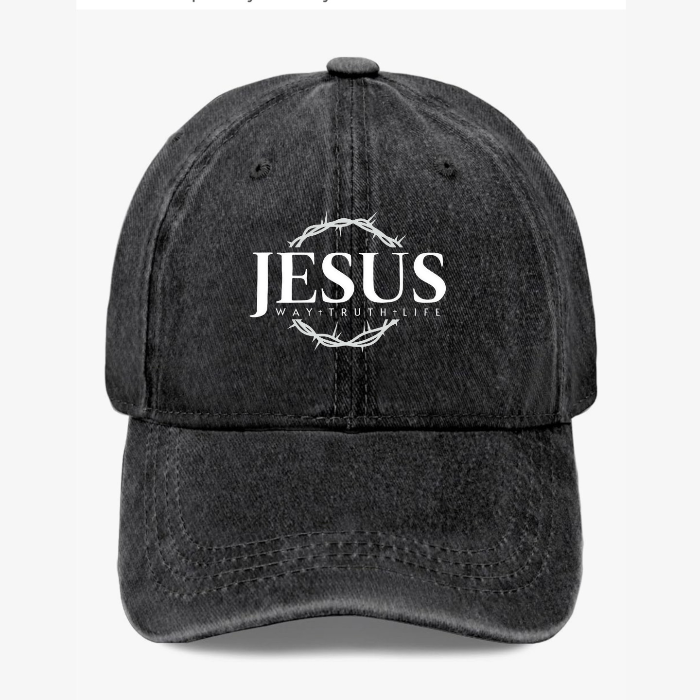 Jesus Hat Christian Faith Way Truth Life Dad Cap Religious Gift Adjustable