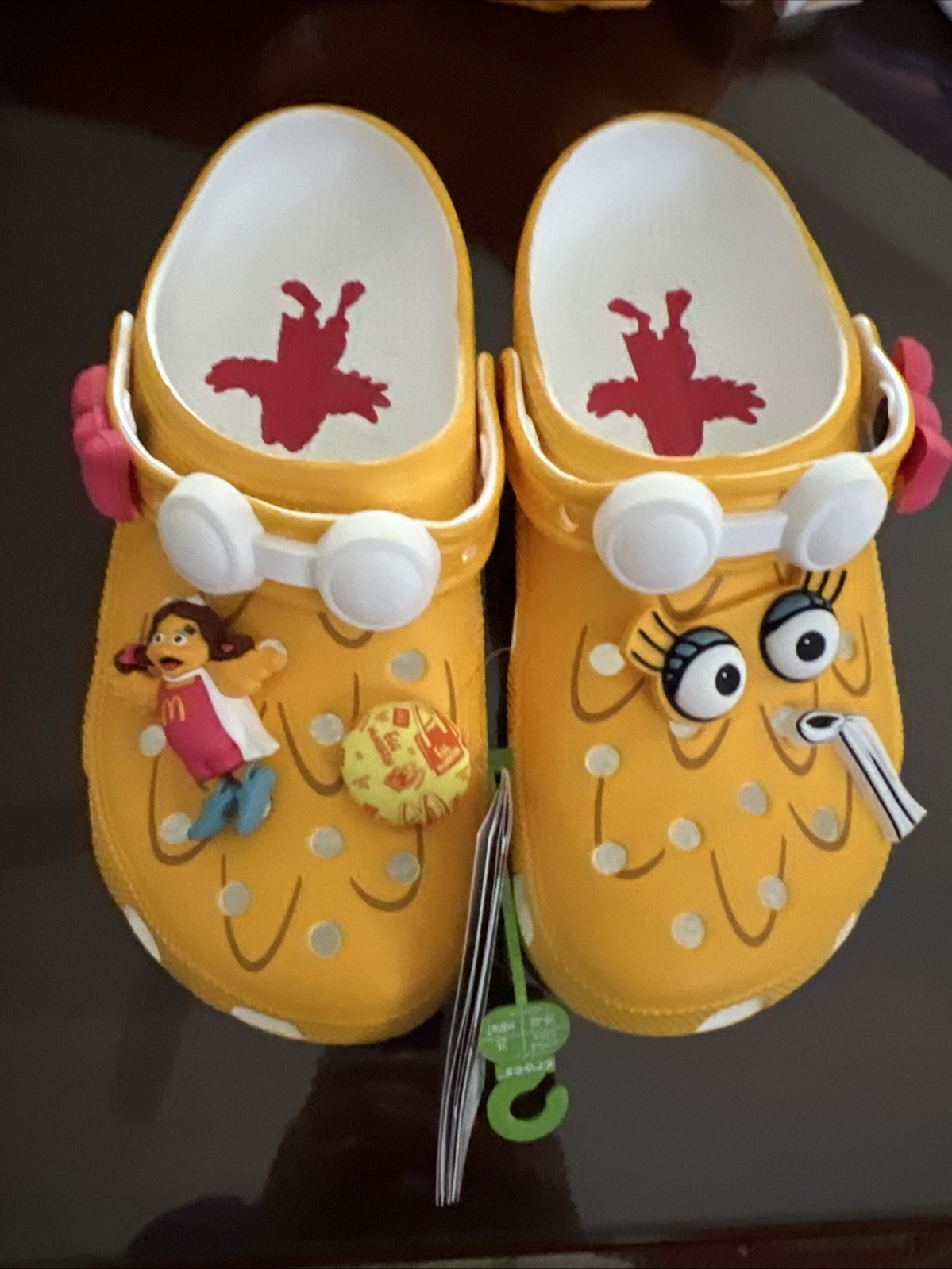 Crocs x McDonalds Birdie Classic Mens Clogs Shoes Yellow Size 9M/11W 208696-730