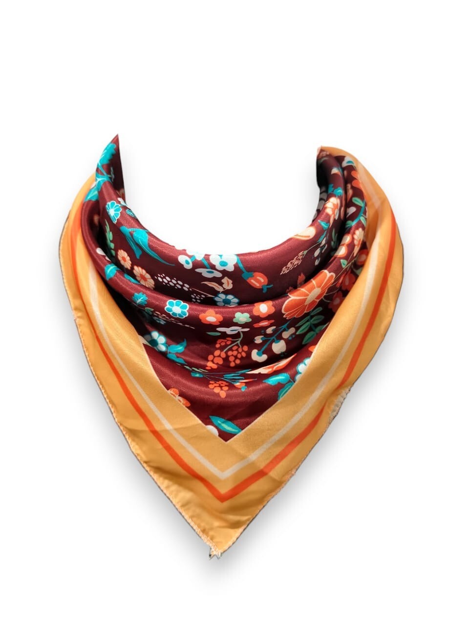 Fashion Small Square Scarf 20″ x 20″ Soft Silk Blend Neck Head Wrap Scarves 25Pc