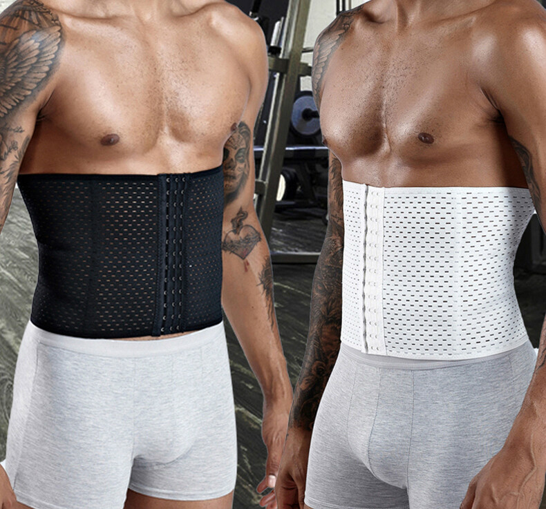 Men Slimming Belly Band Corset Waist Trainer Cincher Shaper Control Body Shaper