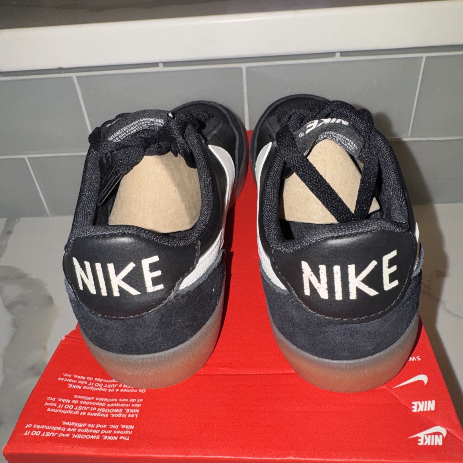 Nike Black Sail – Gum Yellow Killshot 2 Black Gum Bottom Size 7 Women 5 Men New