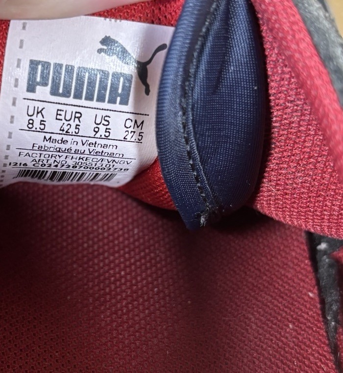 Puma Ferrari Driving Shoes Suede Flexible Scuderia Car Sneakers EU 42.5 Mens 9.5