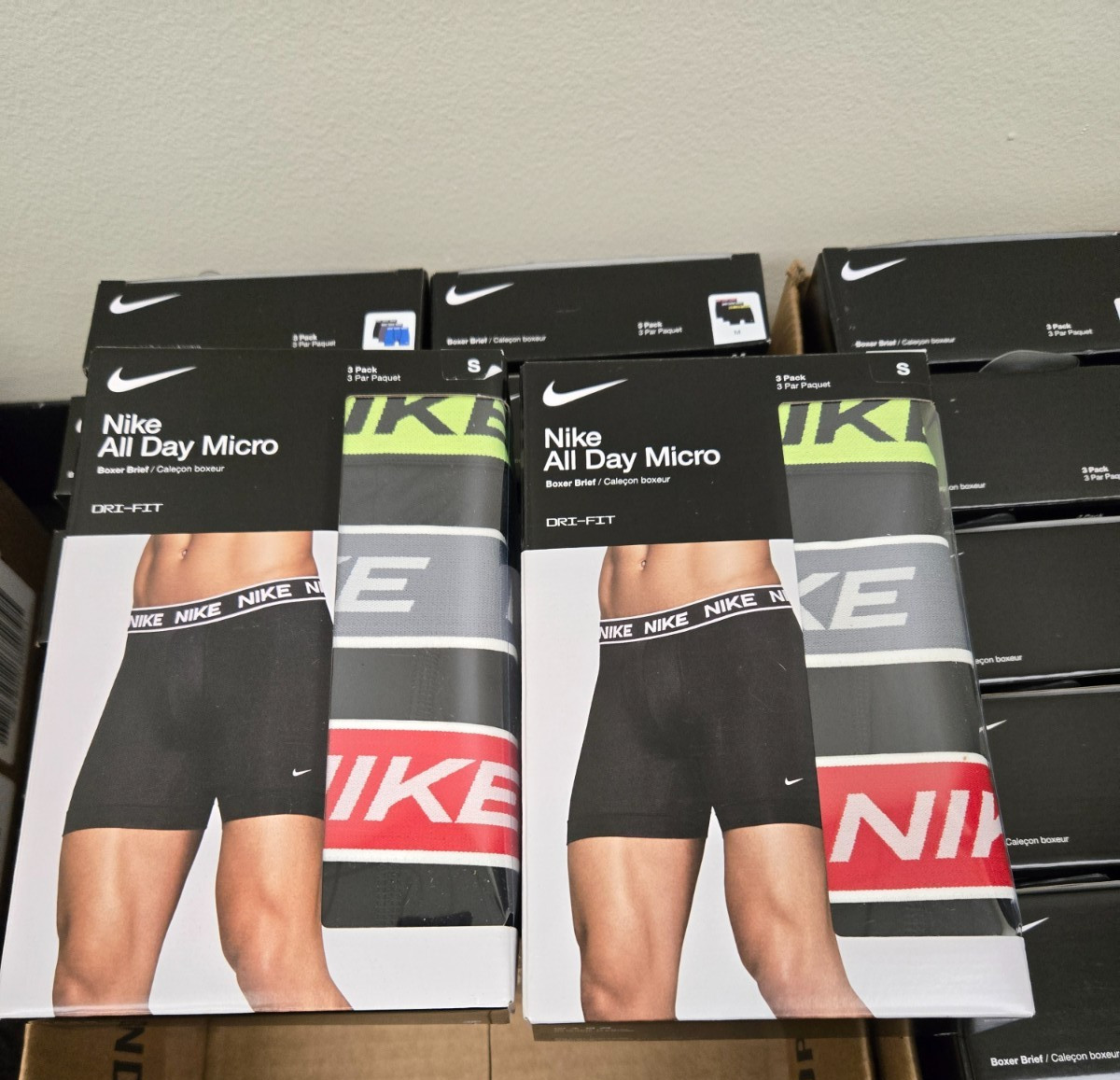 2 Pack – Nike All Day Micro Boxer Brief Underwear 3 Pack – (6 Pairs Total)