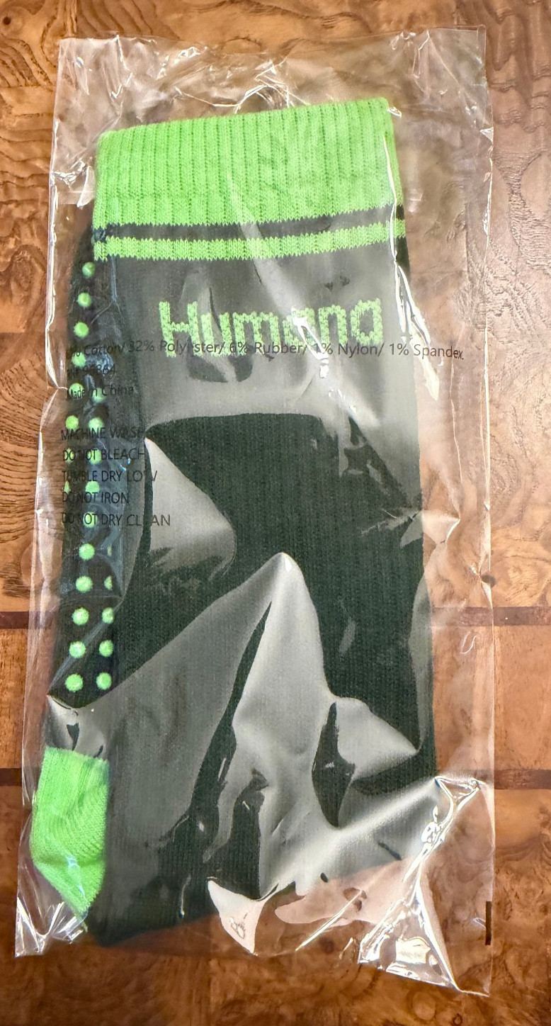 Humana Men’s Crew Socks – Mid Calf Non Slip Anti-Skids Socks – Large