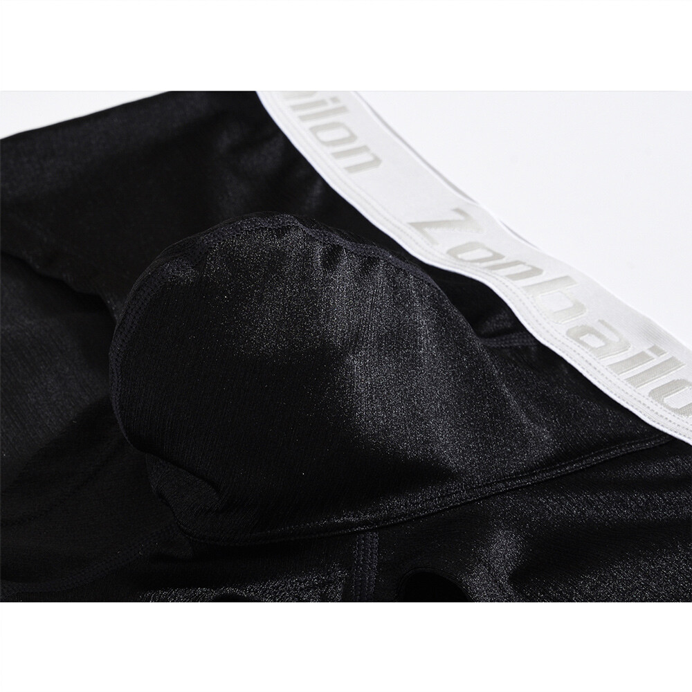 Zonbailon Men’s Underwear Boxer Briefs Show Big Pouch With Comfort Waistband