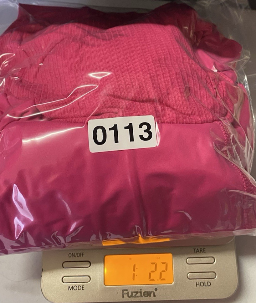 Joy Lab Activewear Set Size L XL Pink Crop Bolero Sports Bra Leggings Flare NEW