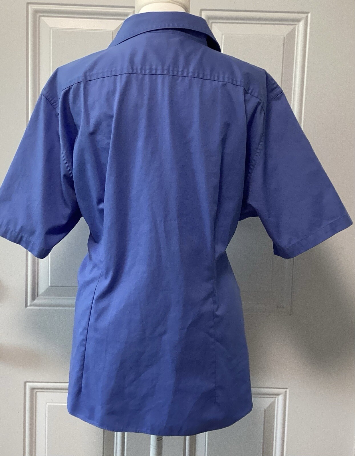 Land Ends Women’s Blue Button Up Collared Short Sleeve Size XL 18 – 20
