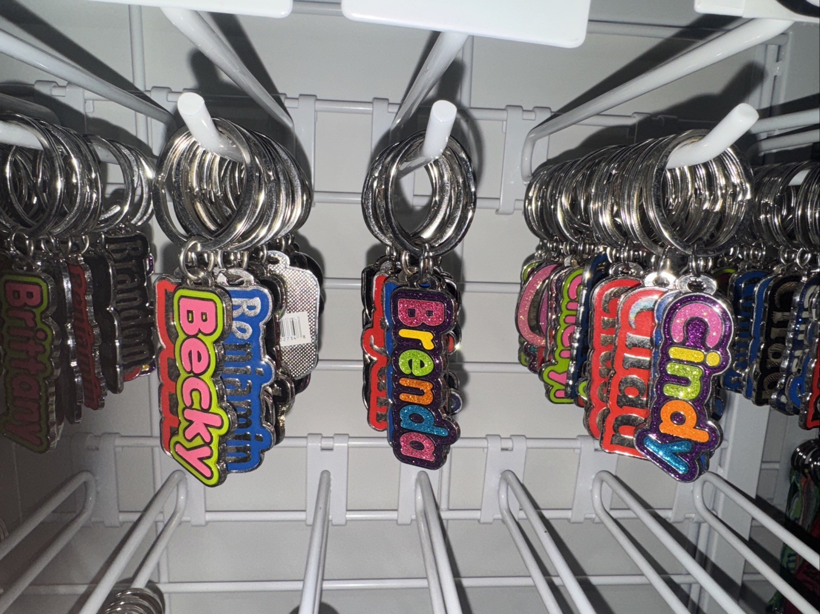 A, B, C, D, E, F, G, H, J – Metal Keychain with Beautiful Colors