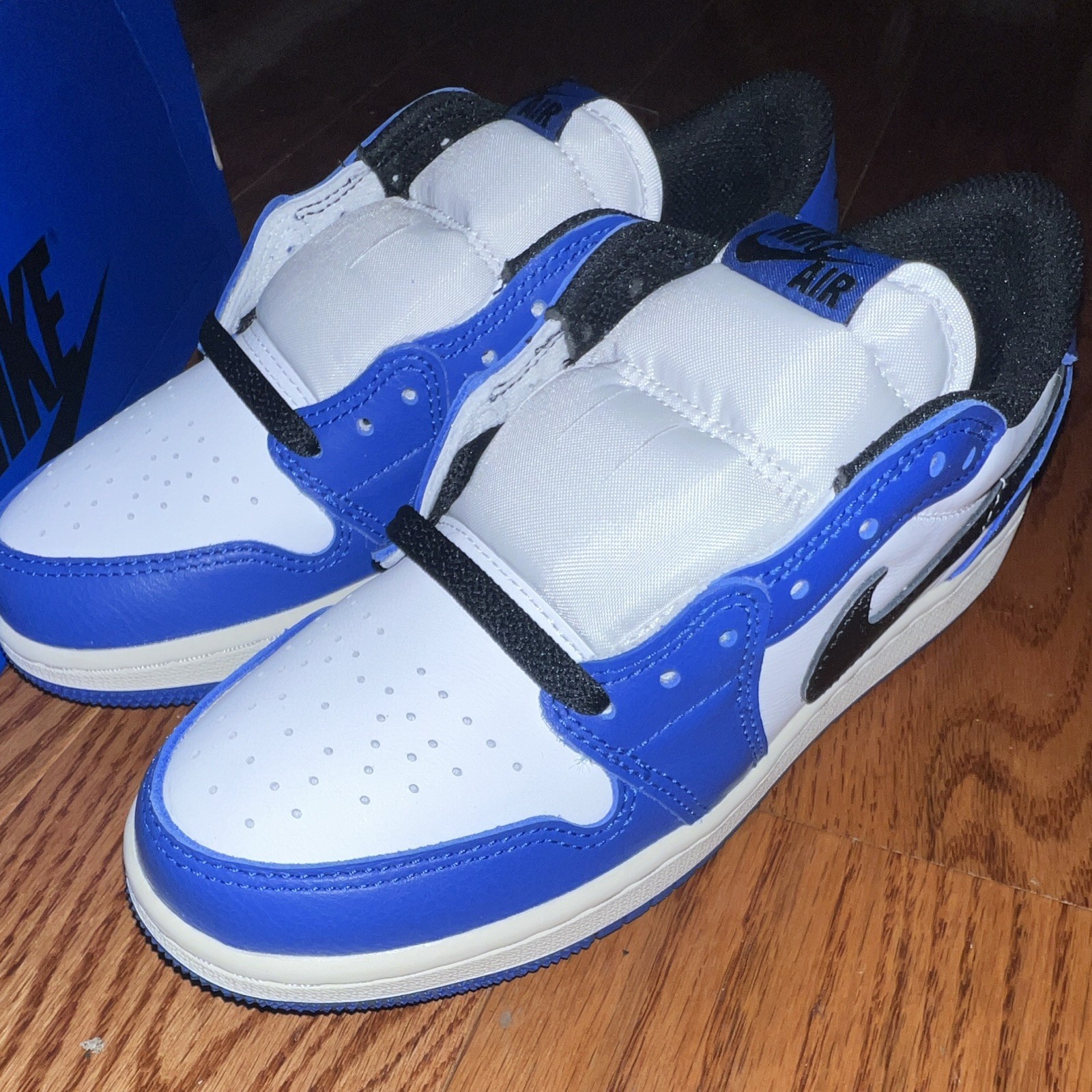 Jordan Air Jordan 1 Retro Low OG (GS) Blue/White/Black 5Y CZ0858-140