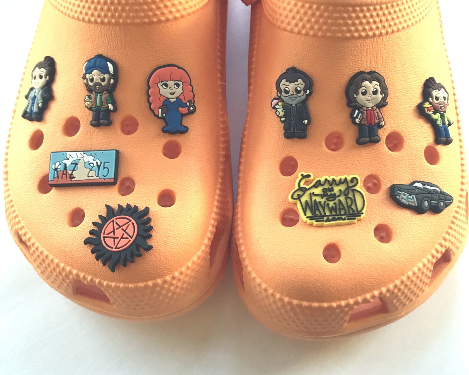 10 Piece Supernatural Theme Silicone Shoe Charms Compatible for Clogs