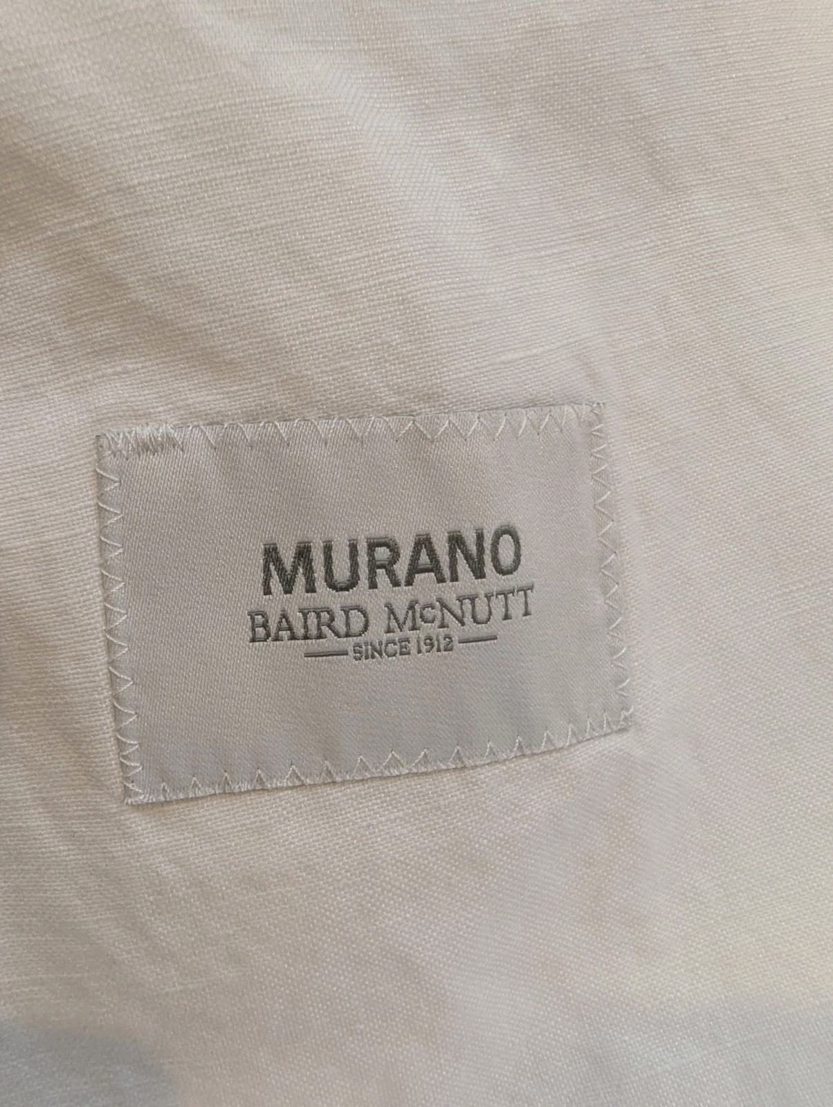 Baird McNutt Murano White Linen Blend Blazer Jacket Mens XLT Single Breasted