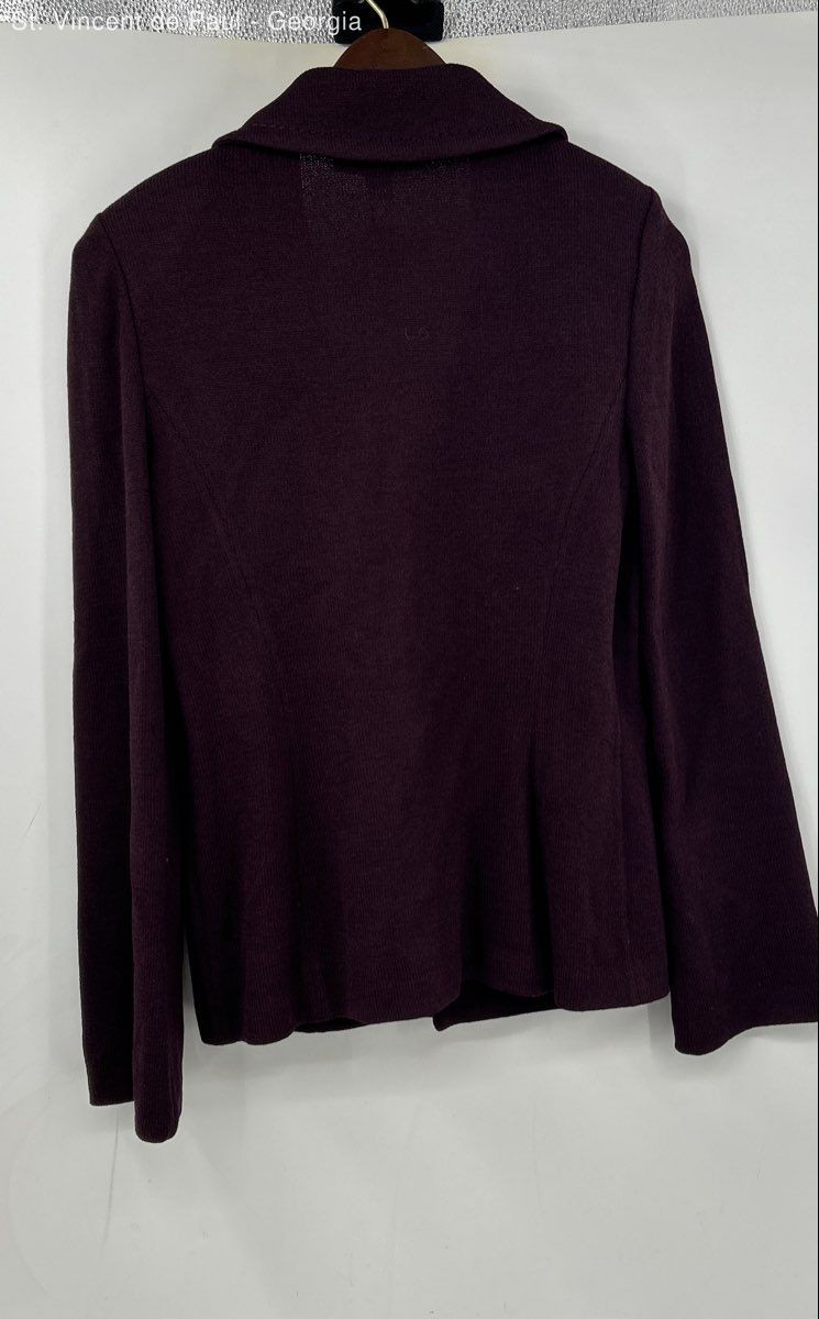 St. John Wool Blend Blazer jacket Women’s 6 Purple Business NWT